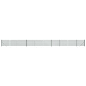 vidaXL Clôture à mailles losangées avec bride vert 2x25 m