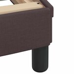 vidaXL Lit avec matelas marron foncé 100x200 cm tissu