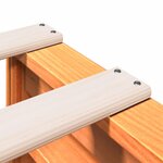 vidaXL Lit bibliothèque sans matelas cire marron 150x200 cm pin massif