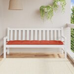 vidaXL Coussin de banc de jardin rouge mélangé 180x50x7 cm tissu