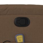 vidaXL Fauteuil de massage inclinable Marron Tissu