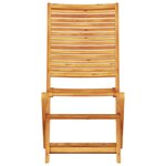 vidaXL Ensemble bistro pliant 3 pièces en bois massif d'acacia