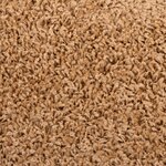 vidaXL Tapis d'escalier 10 pièces 65 x 21 x 4 cm Beige Demi-rond Grand
