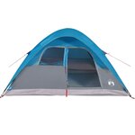 vidaXL Tente familiale à dôme 6 personnes bleu imperméable