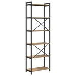 vidaXL Bibliothèque chêne artisanal 60 x 30 x 188 cm Bois d'ingénierie