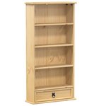 vidaXL Armoire à CD Corona 52x17 5x103 cm bois de pin massif