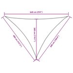 vidaXL Voile de parasol Tissu Oxford triangulaire 4x5x6 4 m Orange