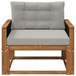 vidaXL Sofa de milieu extérieur Naturel