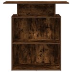 vidaXL Bureau de réception chêne fumé 100x40x104 cm bois d'ingénierie