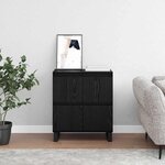 vidaXL Buffet Chêne noir 60 x 35 x 70 cm