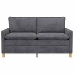vidaXL Canapé Gris foncé 156 x 81 x 87 5 cm Polyester