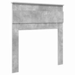 vidaXL Tête de lit Gris béton 100 cm Bois d'ingénierie