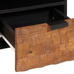 vidaXL Meuble TV avec tiroir Finition Acacia Brun 70 x 33 x 46 cm