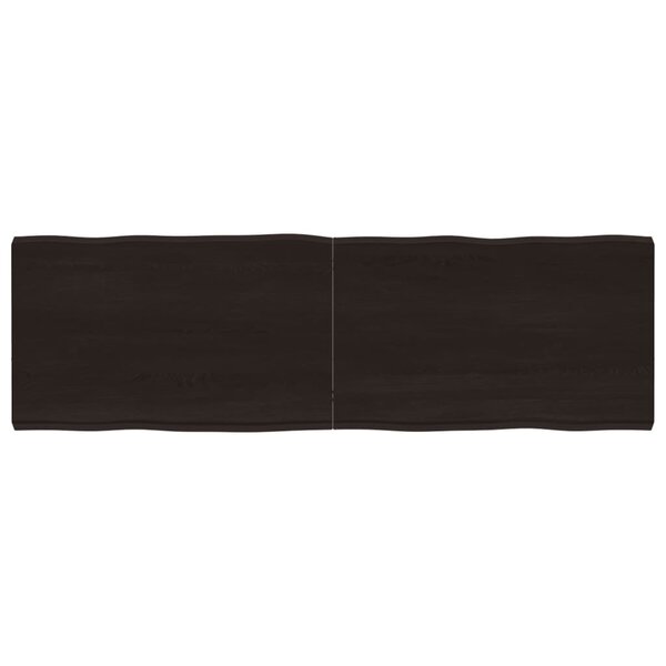 vidaXL Dessus de table bois massif traité bordure assortie