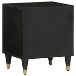 vidaXL Tables de chevet 2 Pièces 40x33x46 cm Bois de manguier solide