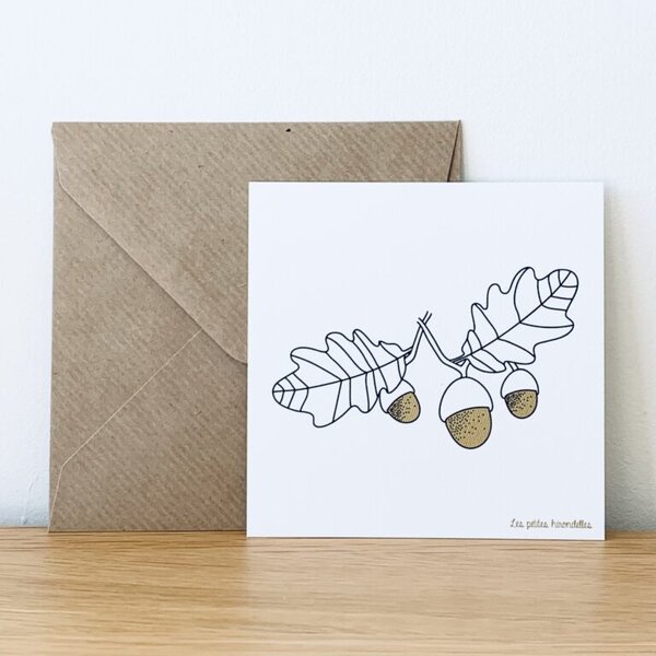 Carte - Feuilles de chêne