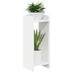 vidaXL Support de Plante Blanc 30 x 30 x 80 cm Bois d'ingénierie