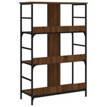 vidaXL Bibliothèque chêne marron 78 5x33x117 5 cm bois d'ingénierie