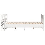 vidaXL Cadre de lit sans matelas blanc 160x200 cm bois de pin massif