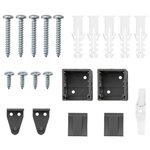 vidaXL Stores vénitiens Gris foncé 220 x 80 cm Aluminium