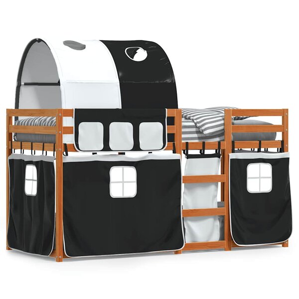 vidaXL Lit superposé sans matelas 90x200 cm bois de pin massif