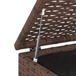 vidaXL Boîte à coussins de jardin Résine tressée 100x97 5x104cm Marron