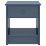 vidaXL Table de chevet Gris clair 35x30x40 cm Bois de pin massif