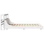 vidaXL Cadre de lit sans matelas blanc 140x200 cm bois de pin massif