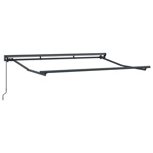 vidaXL Cadre de auvent manuel Réglable Anthracite 3 5 x 2 m Acier
