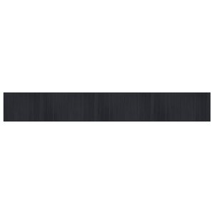 vidaXL Tapis rectangulaire noir 70x500 cm bambou