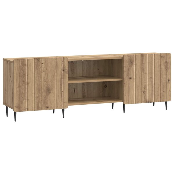 vidaXL Meuble TV Chêne artisanal 150 x 31 x 52 cm Bois d'ingénierie