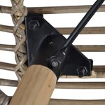 vidaXL Chaises à manger lot de 4 marron rotin naturel