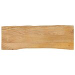 vidaXL Dessus de table 110x40x2 5 cm bord vivant bois massif manguier