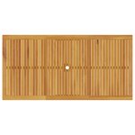 vidaXL Ensemble repas jardin 9 Pièces Bois Naturel 200 x 100 x 75 cm