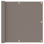 vidaXL Écran de balcon Taupe 90x300 cm Tissu Oxford
