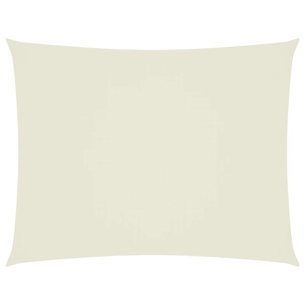 vidaXL Voile de parasol tissu oxford rectangulaire 5x6 m crème