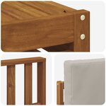 vidaXL Ensemble de canapés d'extérieur 6 pc Naturel et gris clair