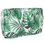 vidaXL Coussin pour dossier de palette Floral Motif de feuille