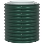 vidaXL Jardinière surélevée Vert 320 x 80 x 81 cm Acier