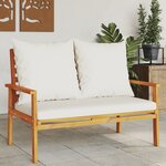 vidaXL Canapé de jardin 120 cm avec coussin bois d'acacia massif