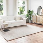 vidaXL Tapis en Fourrure Synthétique de Lapin Olite Beige 240 x 340 cm