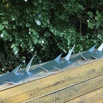 vidaXL Piquets muraux 2 Pièces Acier 1 m