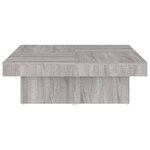 vidaXL Table basse Sonoma gris 90x90x28 cm Bois d'ingénierie