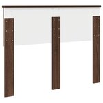 vidaXL Tête de lit Chêne brun 120 cm Bois d'ingénierie