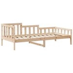vidaXL Lit de jour avec toit 90x200 cm bois de pin massif