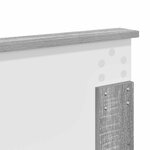 vidaXL Tête de lit Gris Sonoma 160 cm Bois d'ingénierie