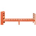 vidaXL Cadre de lit sans matelas cire marron 75x190 cm bois pin massif