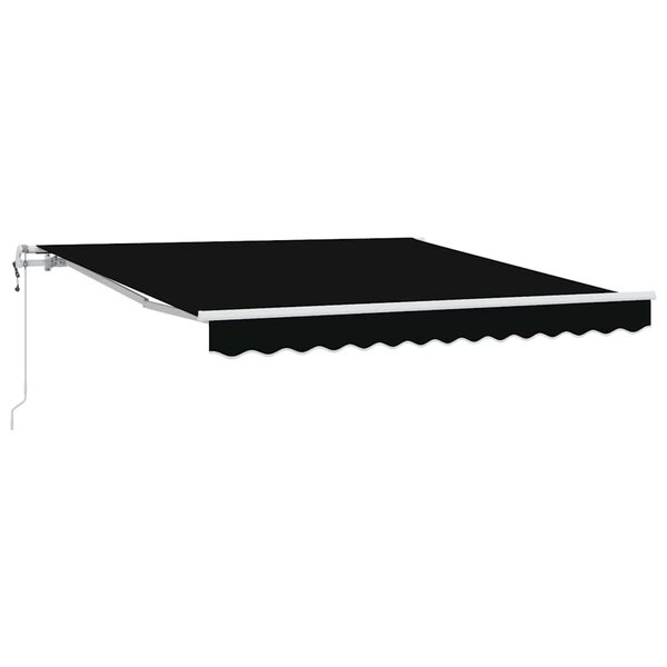 vidaXL Auvent rétractable électrique Noir 350 x 250 cm