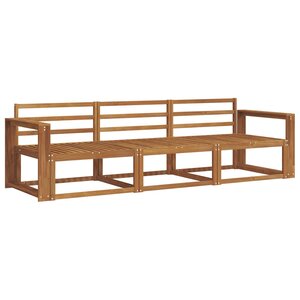 vidaXL Ensemble de canapés d'extérieur 3 pc Naturel