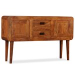 vidaXL Buffet Bois massif avec finition miel 120x30x75 cm